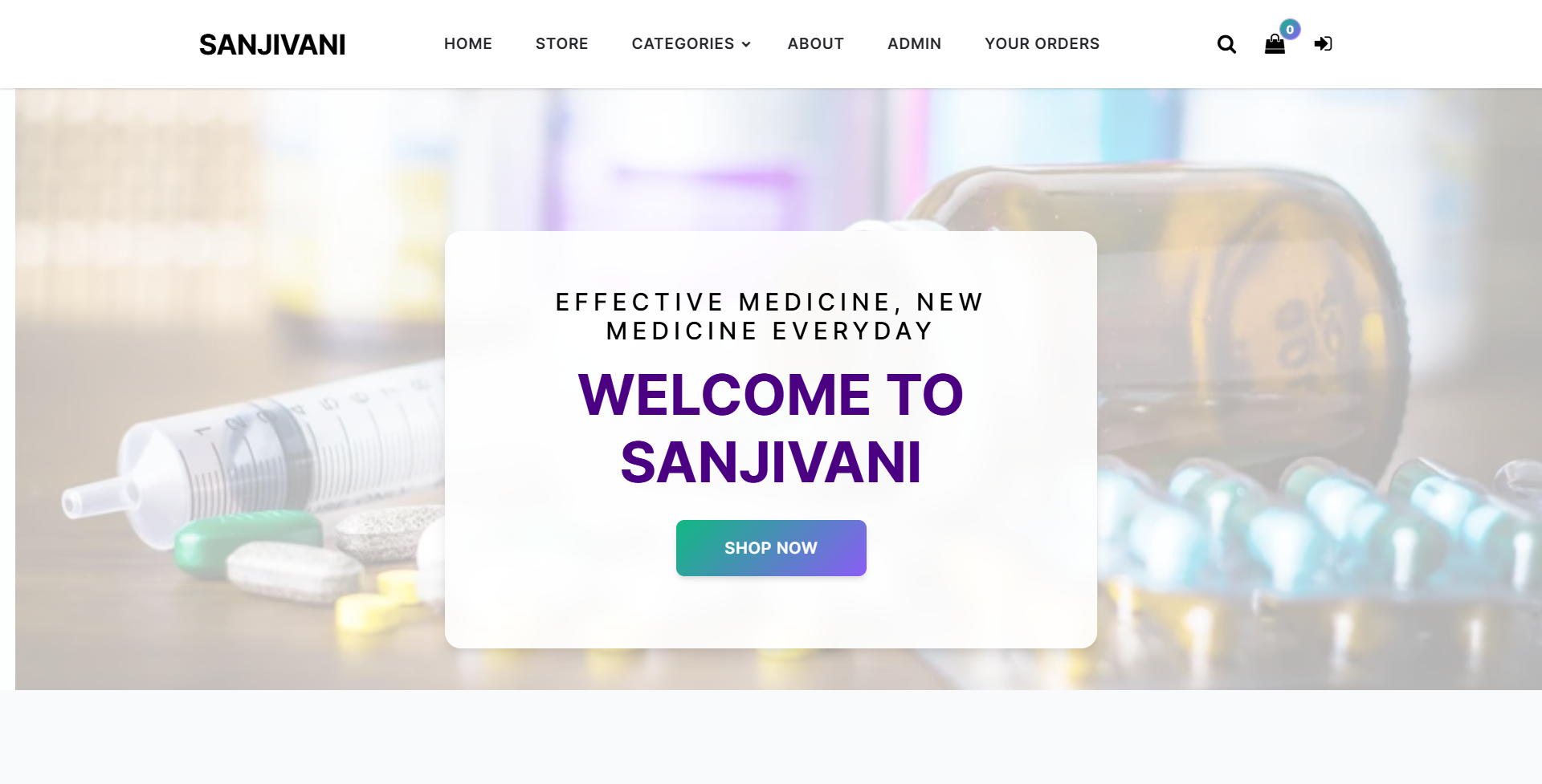 Medical Ecommerce Screenshot